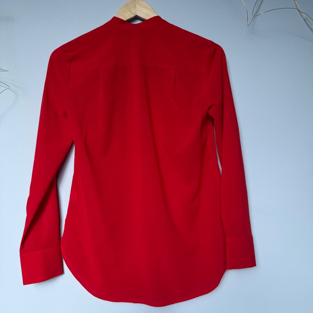 J Crew Factory Red Tuxedo Button Down - image 6